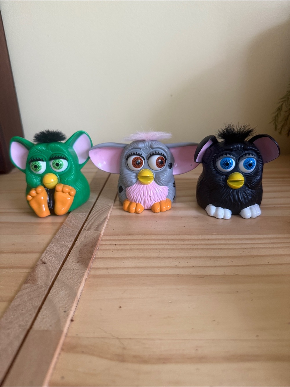 Interactive Furby Toy Set - Green, Gray, Black